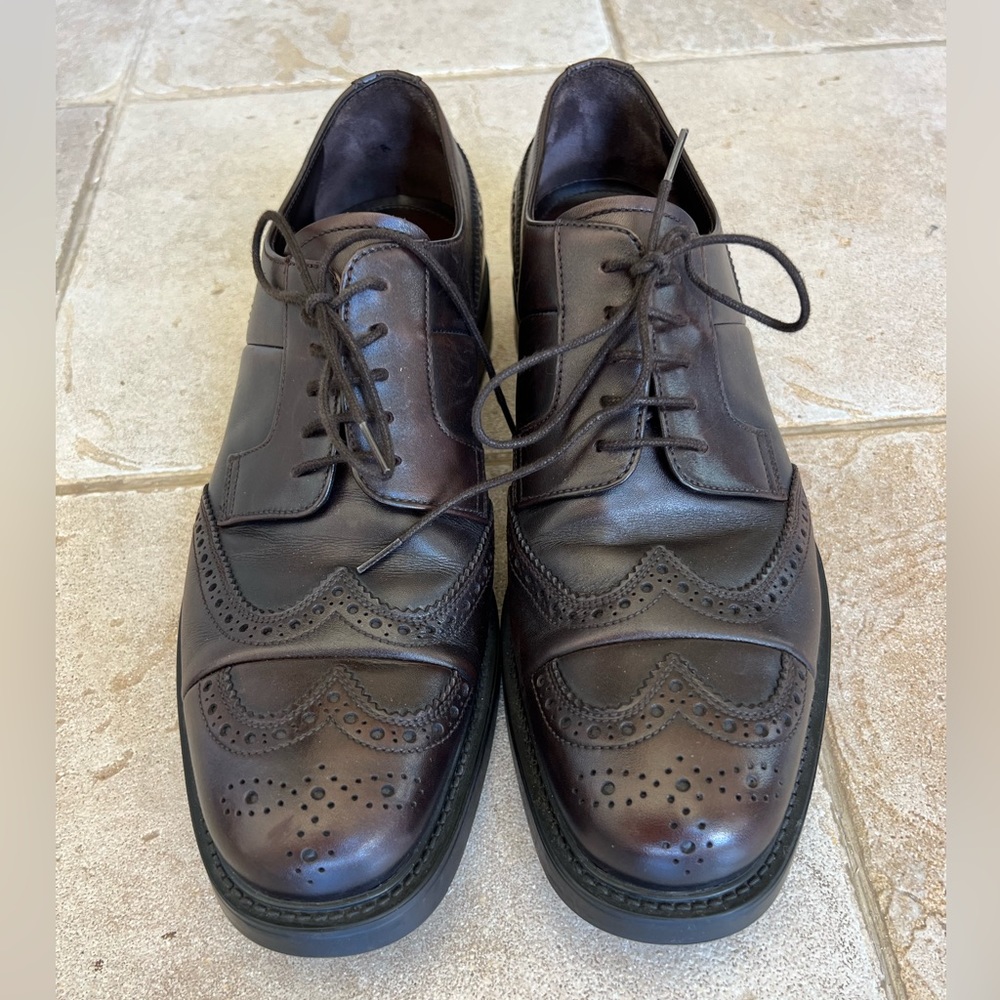 Double toe brogues by Prada